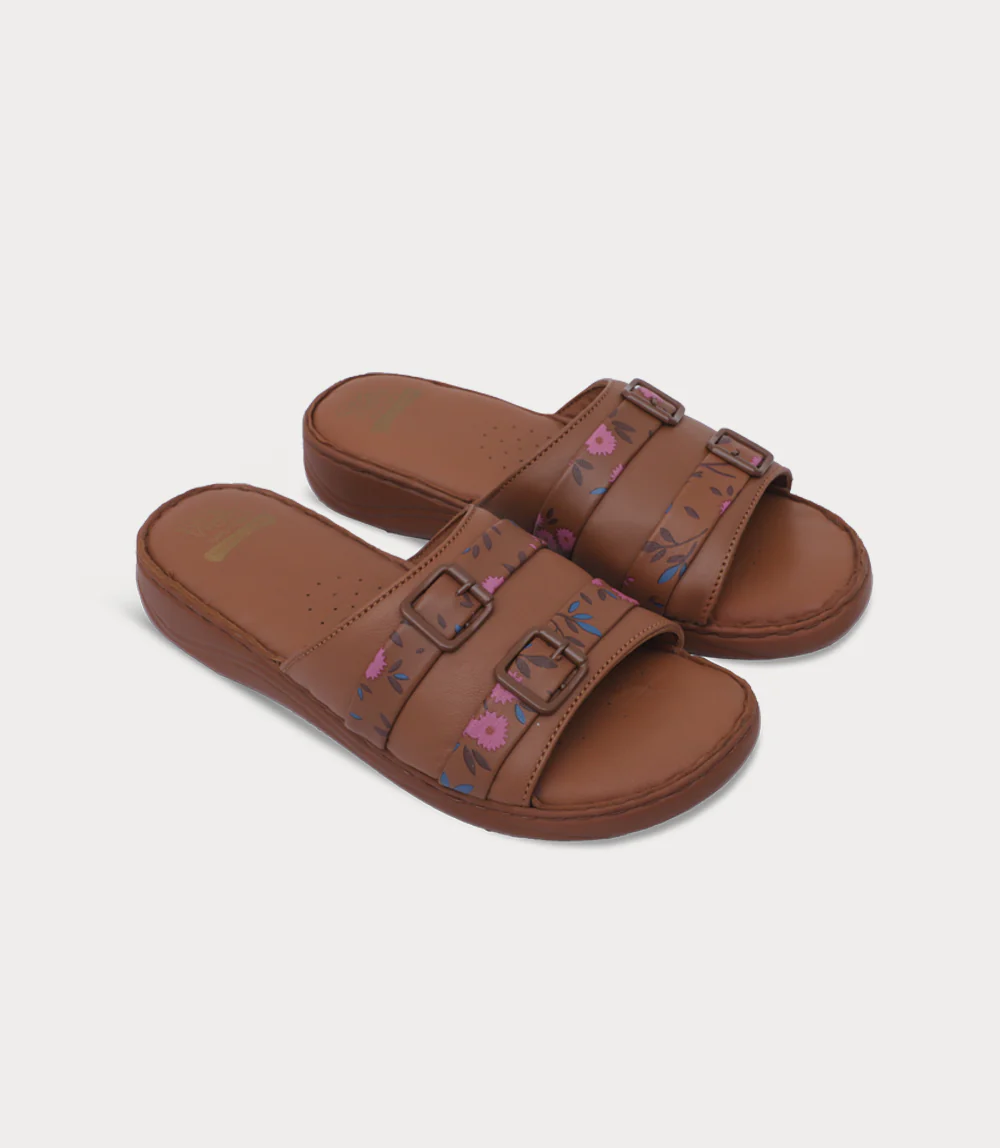 Women Comfort Slipper-TAN - Image 2
