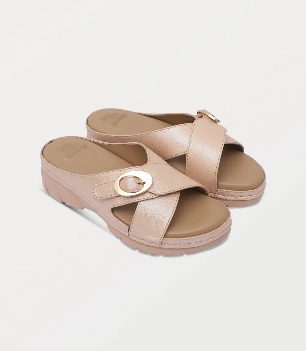 Women Comfort Slipper-BEIGE - Image 2