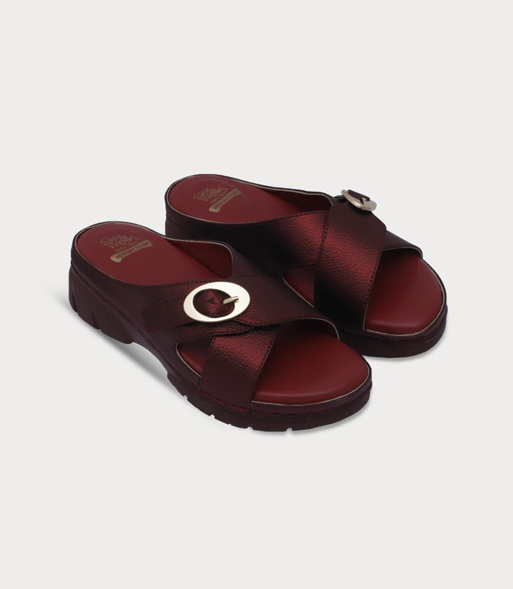 Women Comfort Slipper-MAROON - Image 2