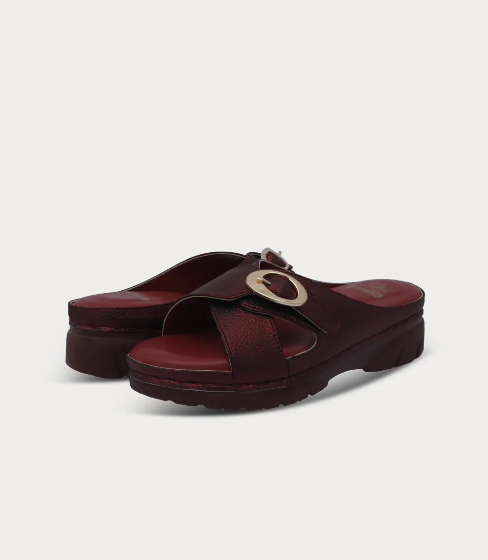 Women Comfort Slipper-MAROON - Image 3