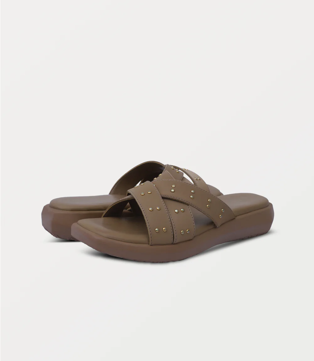 Women Comfort Slipper-BEIGE - Image 3
