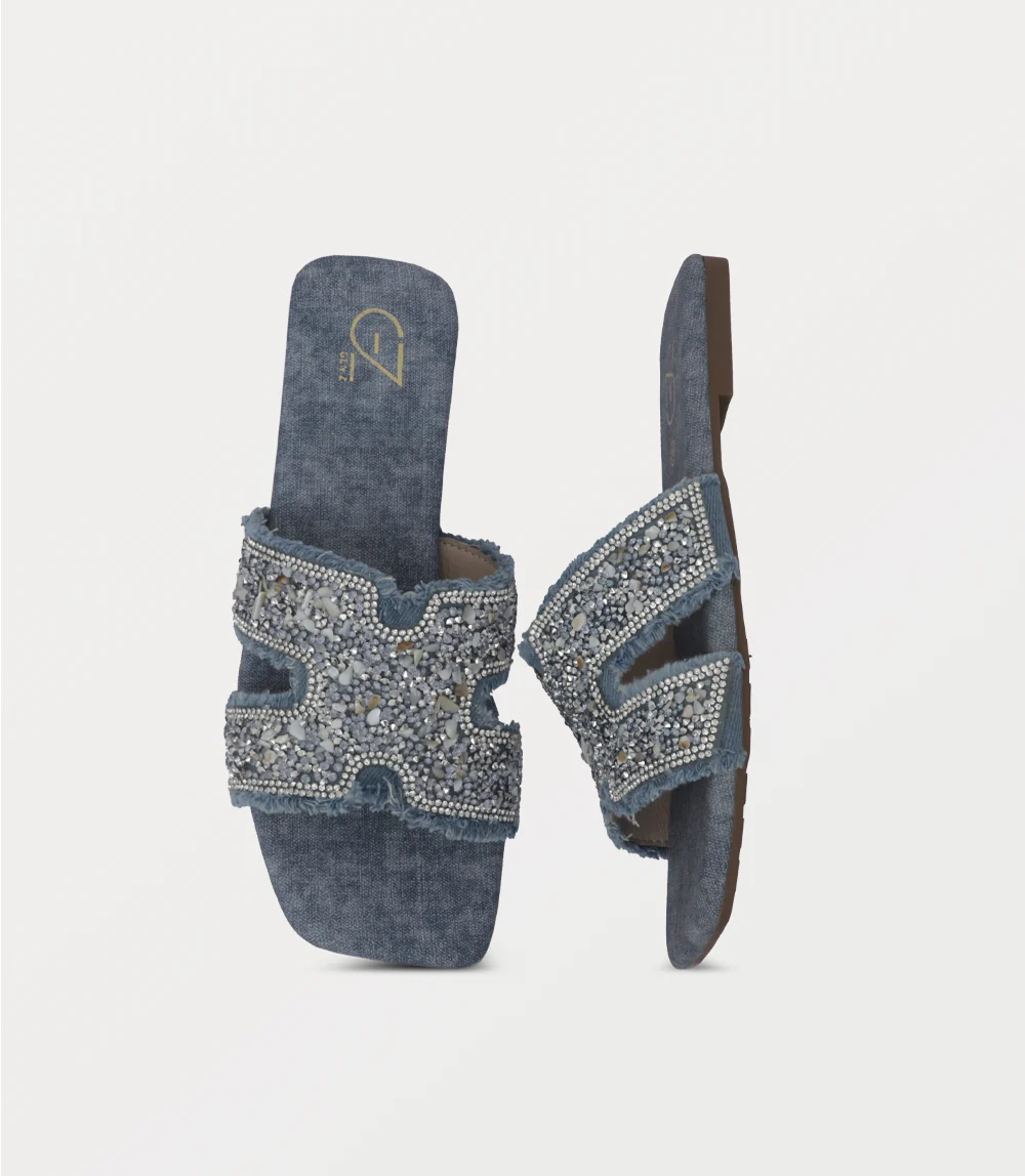 Women Slipper-DENIM BLUE - Image 4