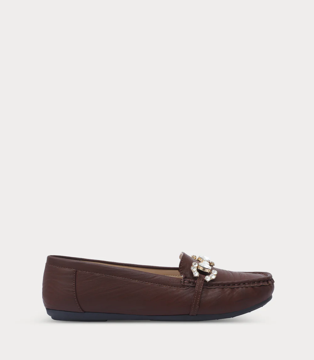 Women Moccasin-BROWN