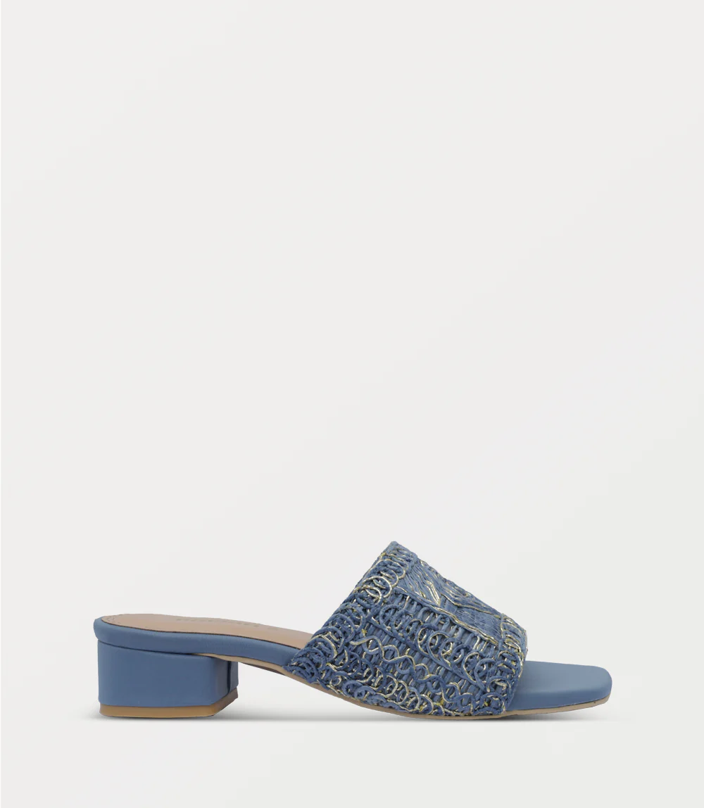 Women Slipper Heels-BLUE