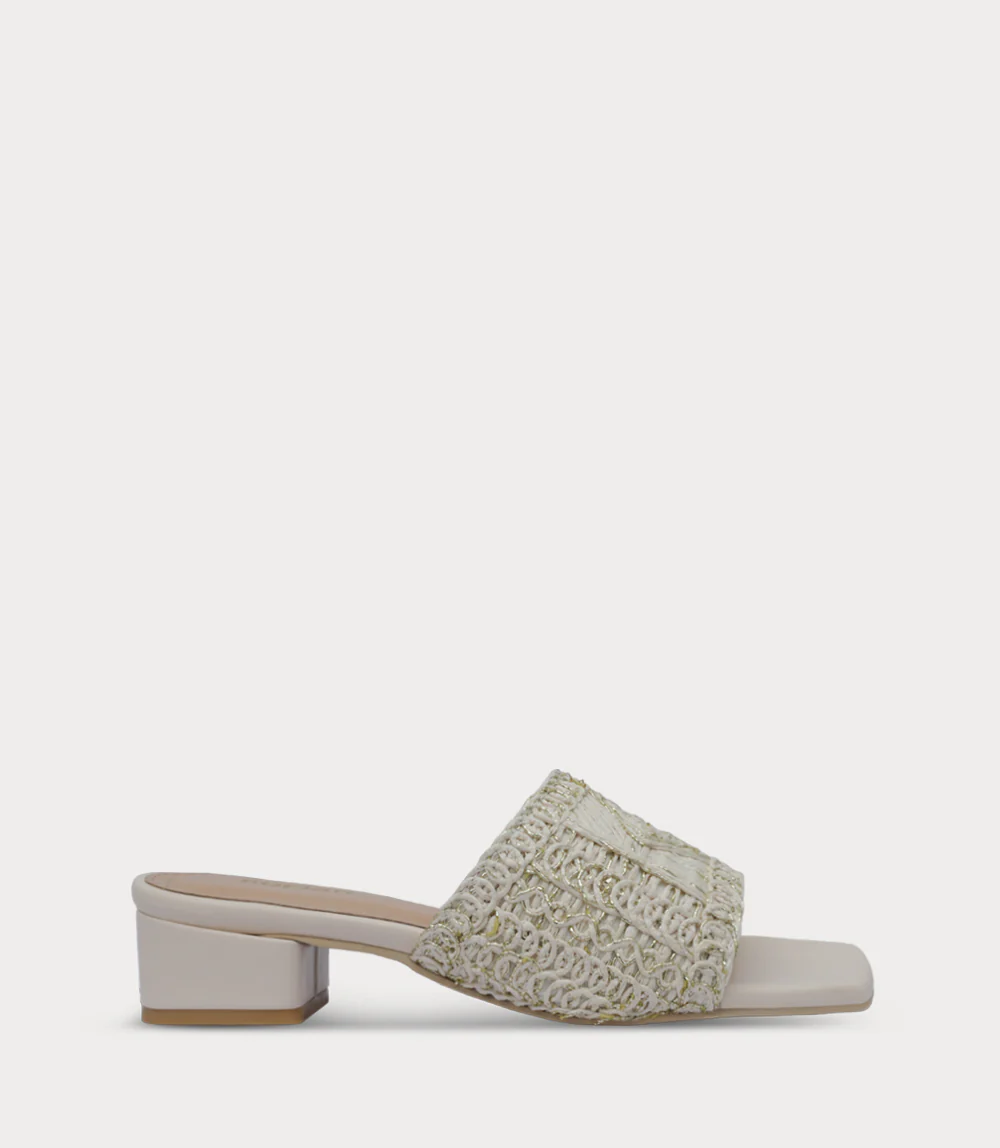 Women Slipper Heels-IVORY