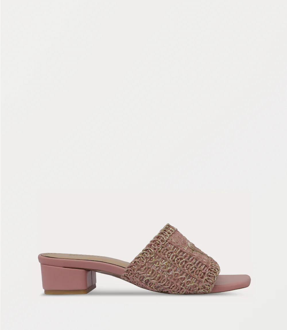 Women Slipper Heels-TEA PINK