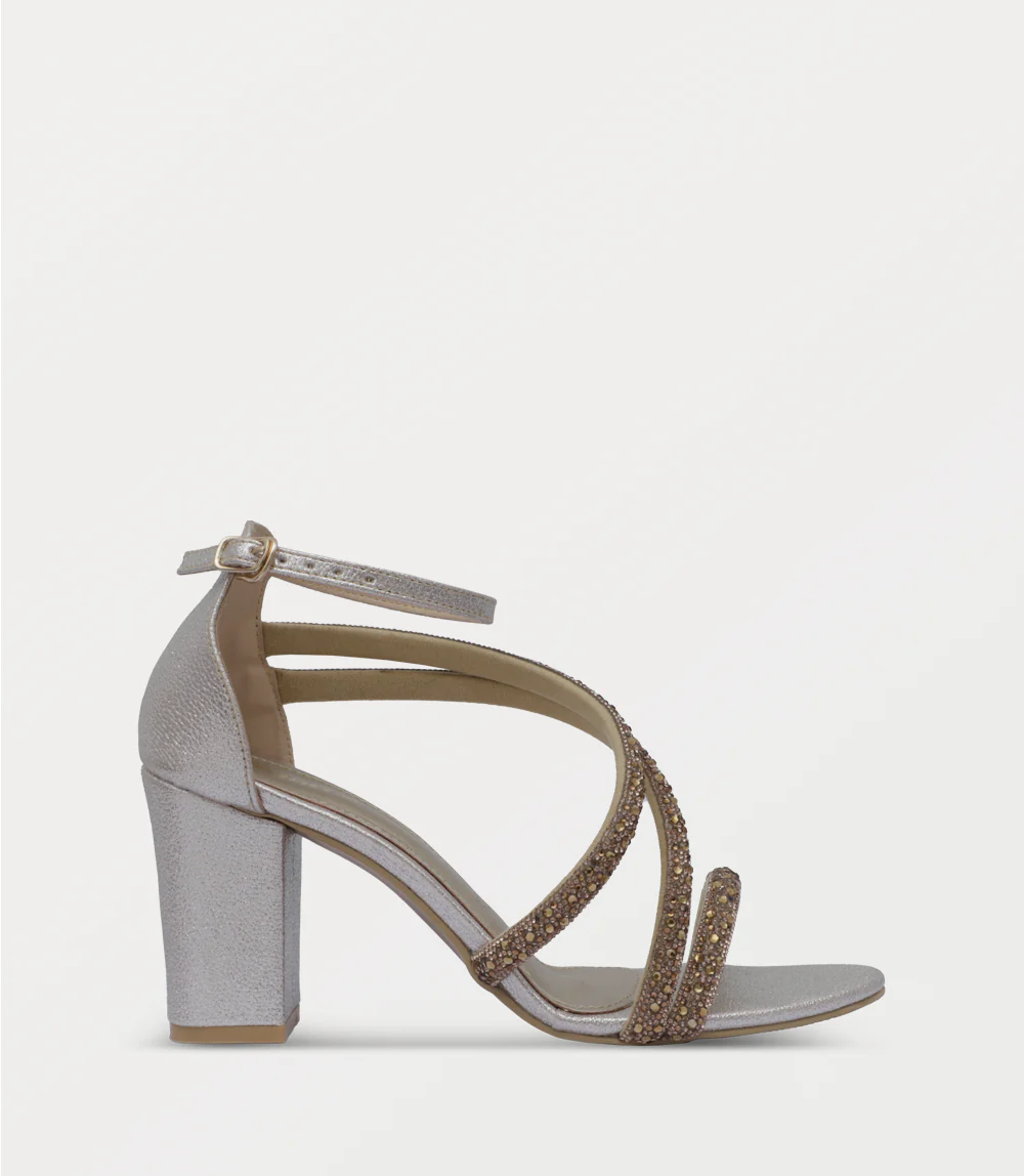 Women Sandal Heels-GOLDEN