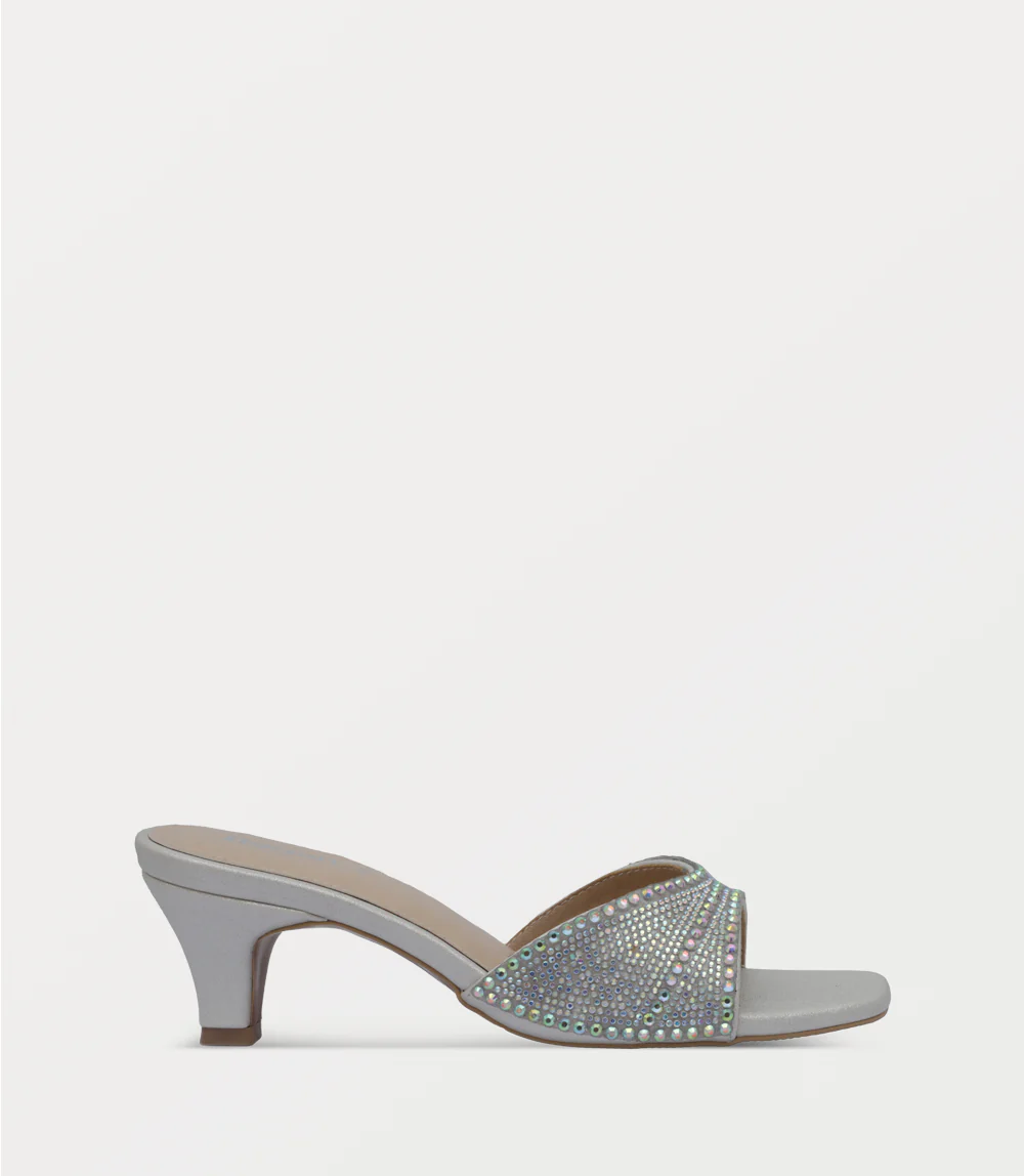 Women Slipper Heels-GOLDEN