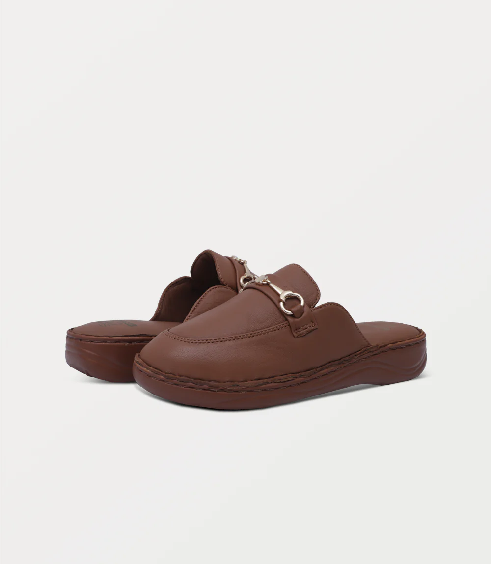Women Comfort Mule-TAN - Image 3