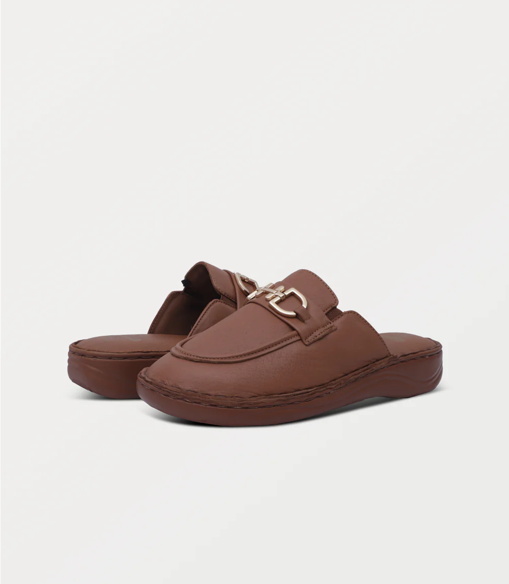 Women Comfort Mule-TAN - Image 3