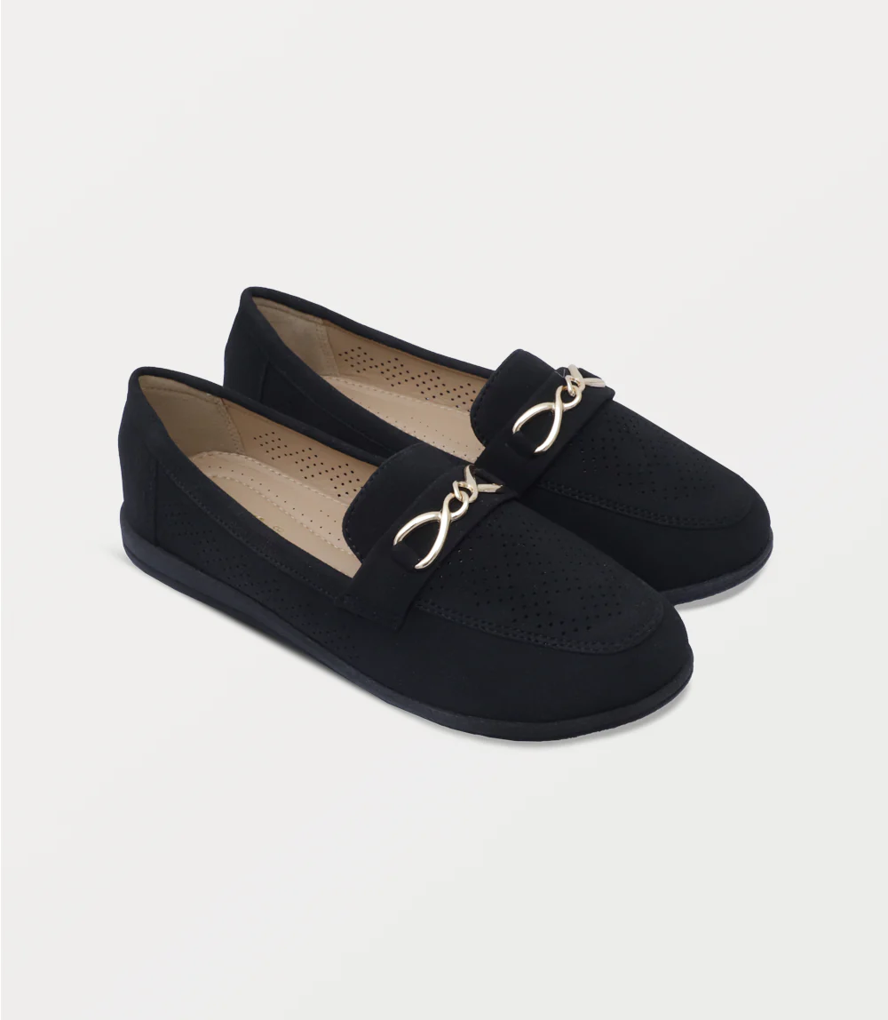 Women Moccasin-BLACK - Image 2