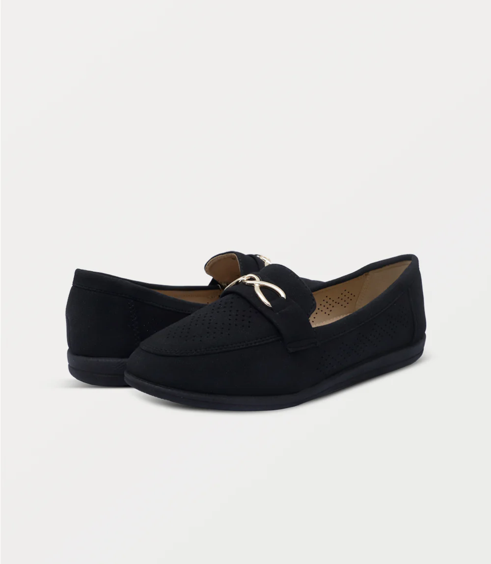 Women Moccasin-BLACK - Image 3