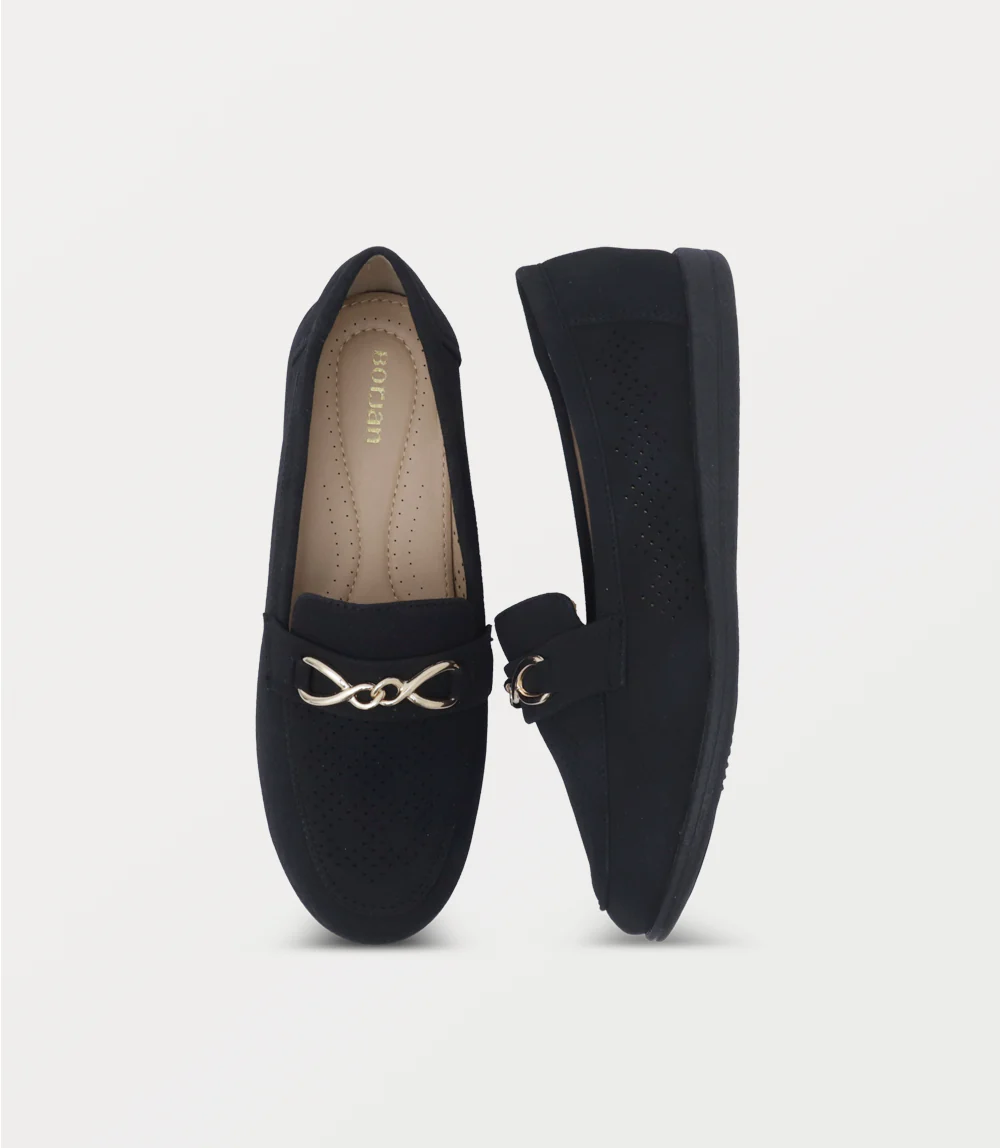 Women Moccasin-BLACK - Image 4
