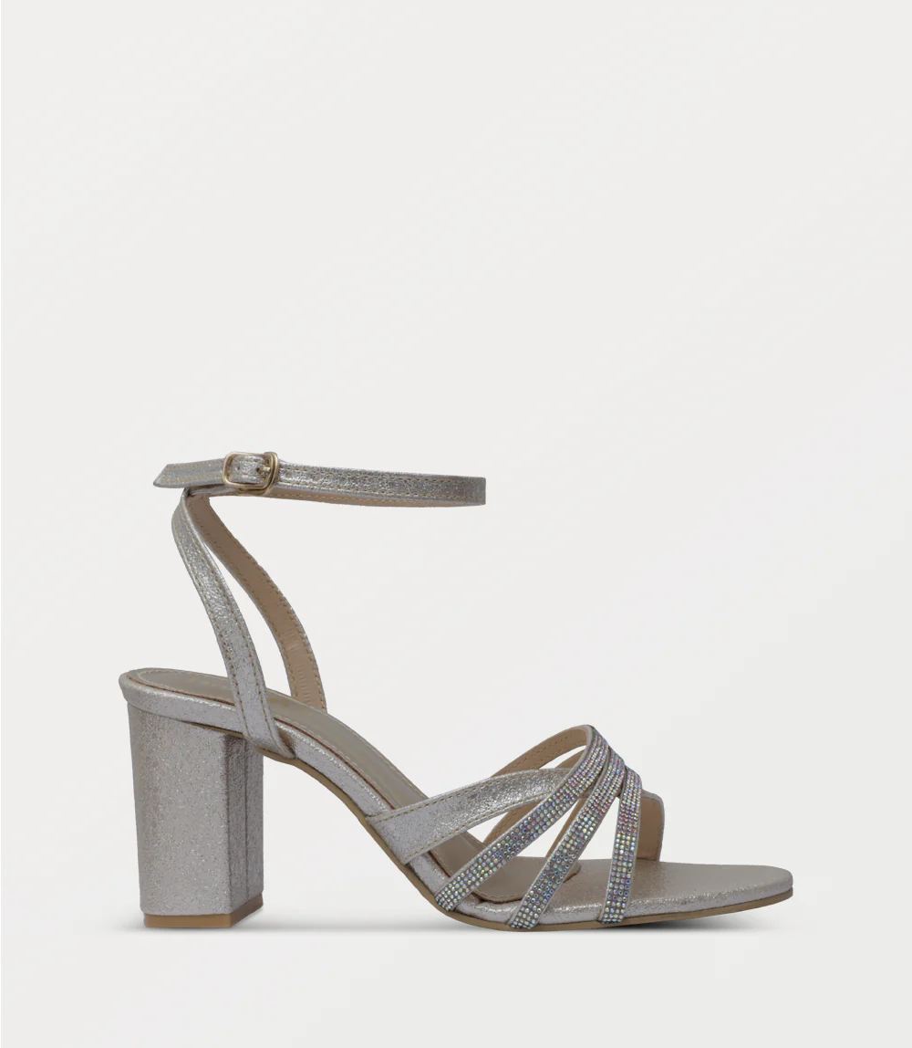 Women Sandal Heels-GOLDEN