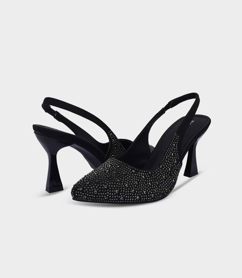 Women Sling Back-BLACK - Image 3