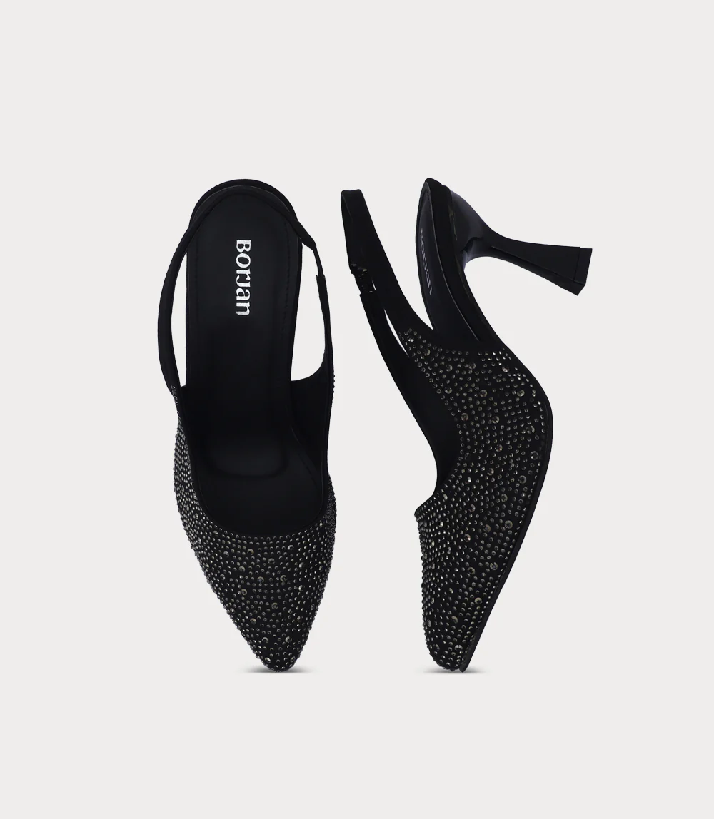 Women Sling Back-BLACK - Image 4