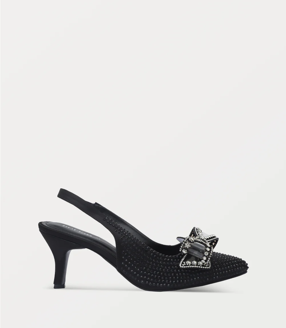 Women Sling Back-BLACK