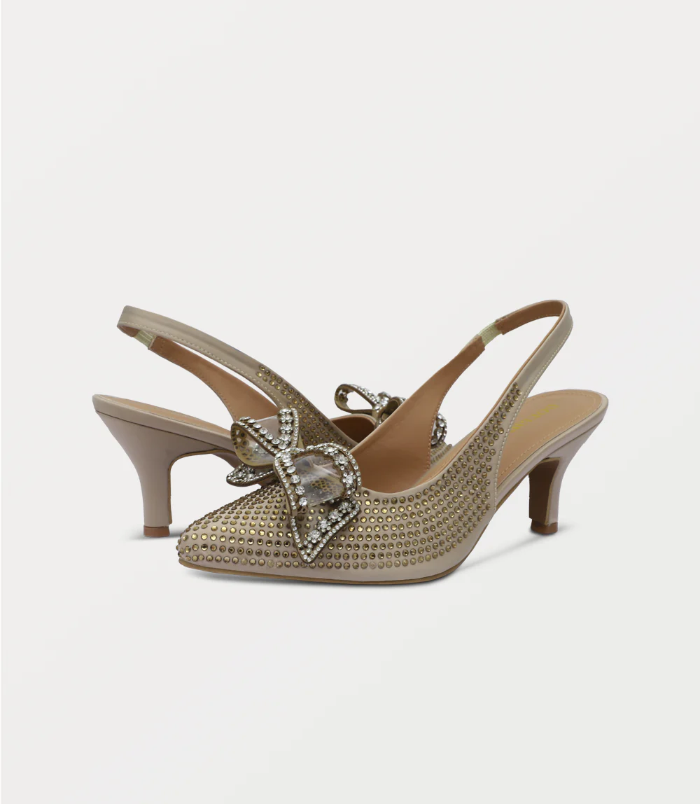 Women Sling Back-GOLDEN - Image 3