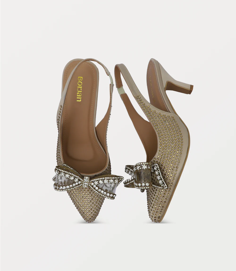 Women Sling Back-GOLDEN - Image 4