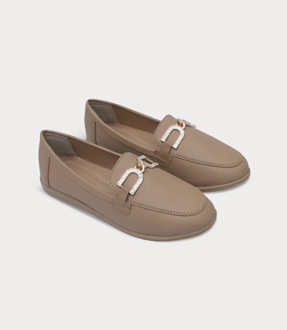 Women Moccasin-BEIGE - Image 2