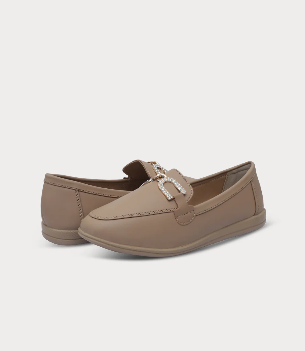 Women Moccasin-BEIGE - Image 3