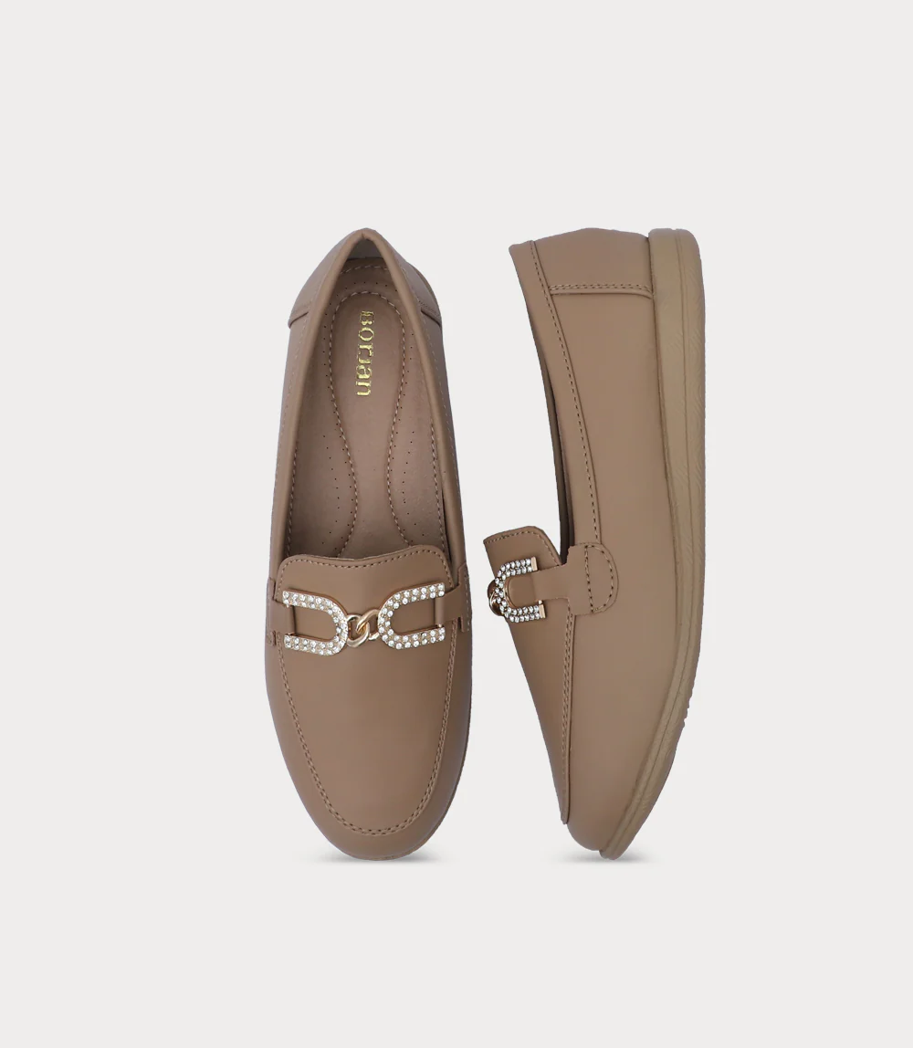Women Moccasin-BEIGE - Image 4