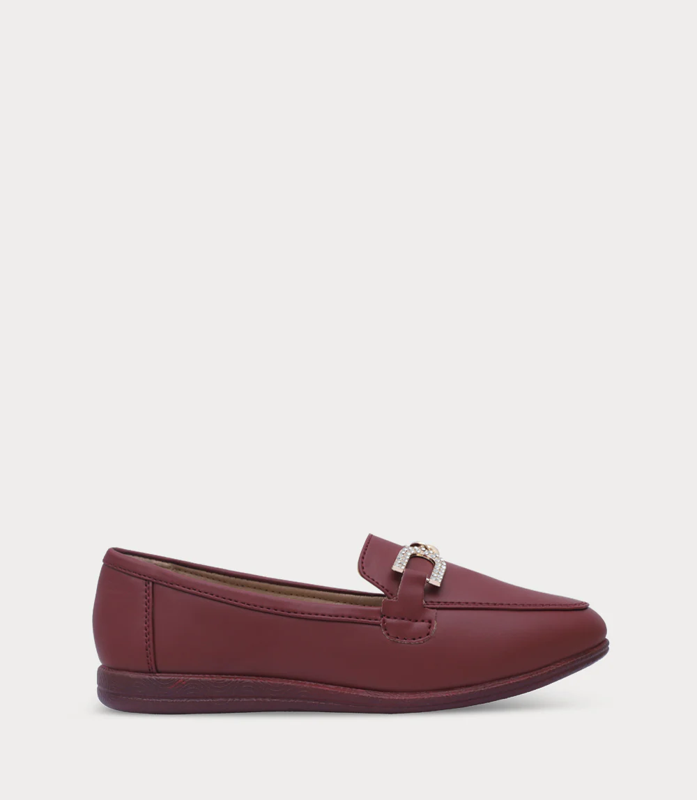 Women Moccasin-MAROON