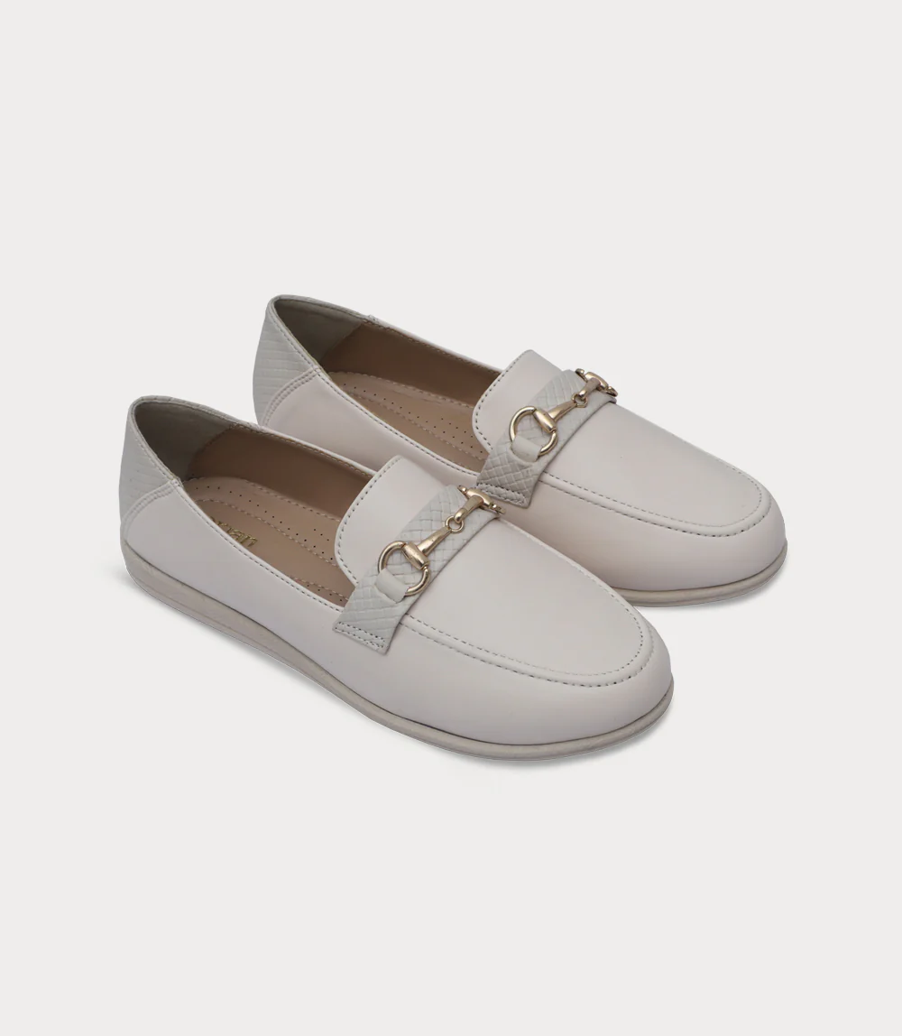 Women Moccasin-IVORY - Image 2