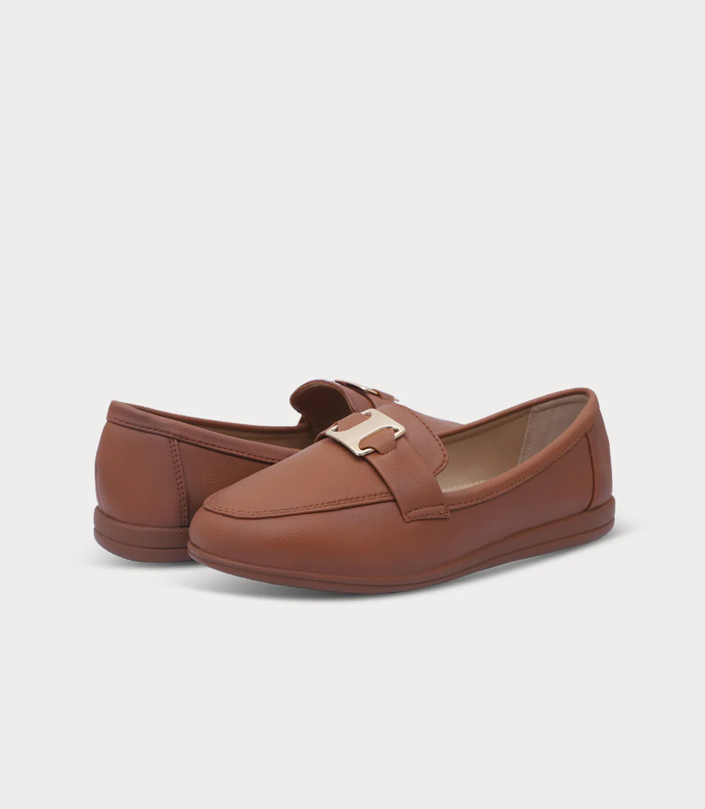 Women Moccasin-TAN - Image 3