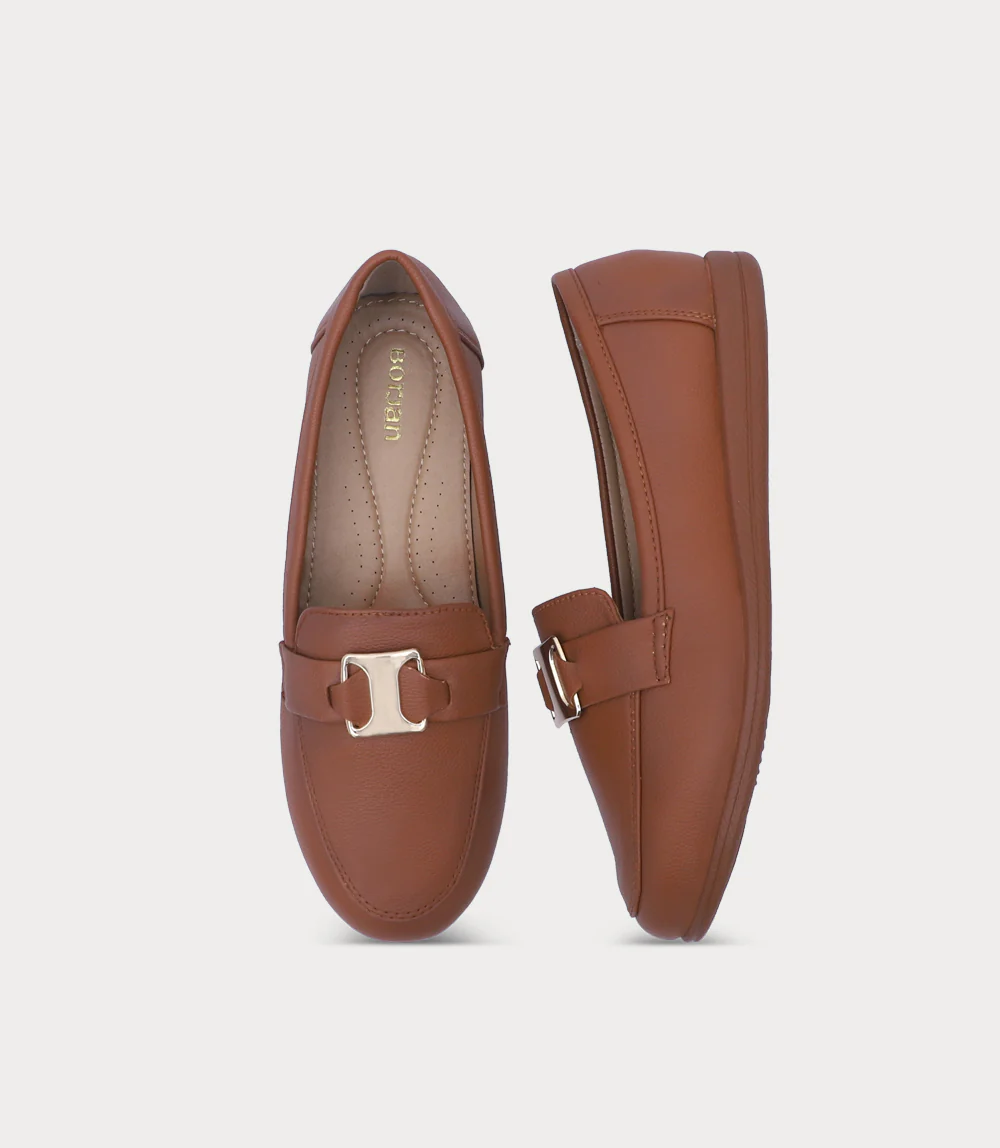 Women Moccasin-TAN - Image 4