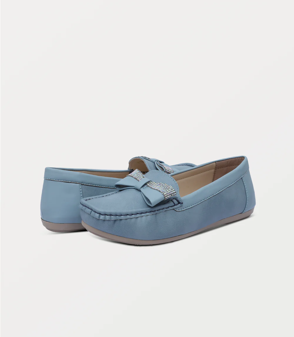 Women Moccasin-BLUE - Image 3
