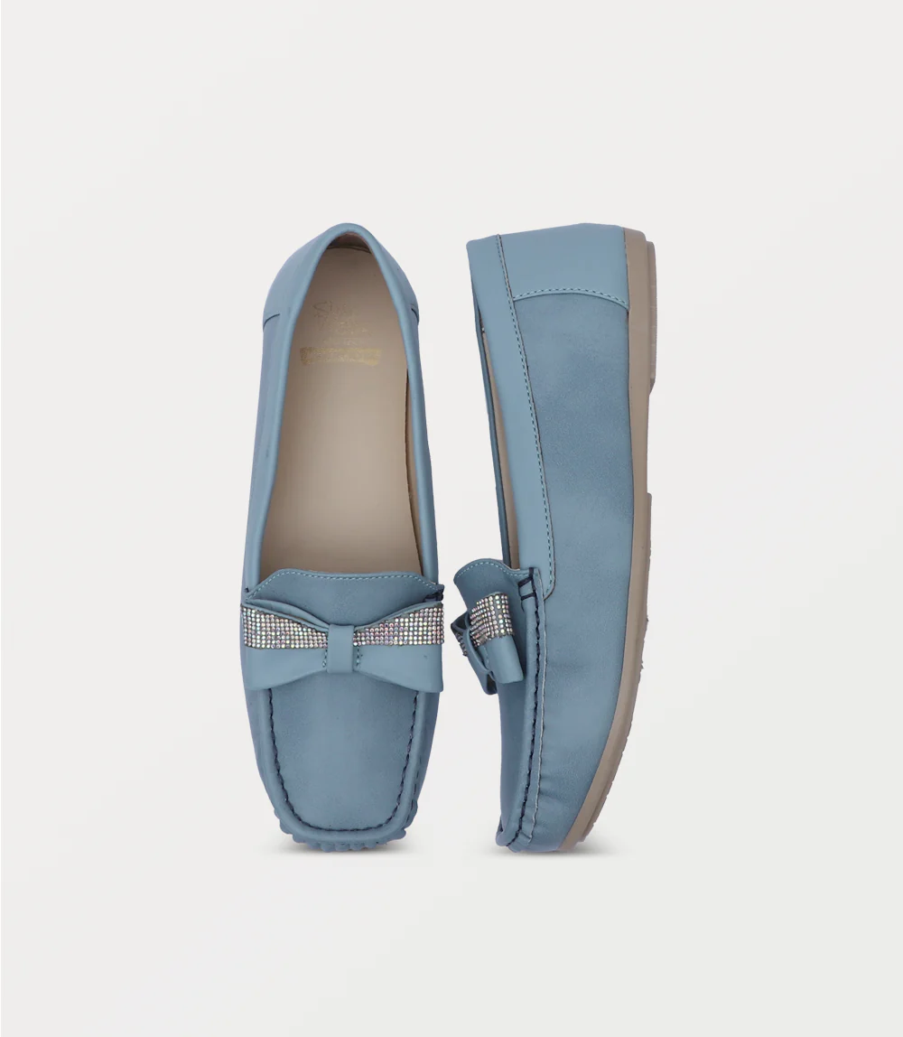 Women Moccasin-BLUE - Image 4
