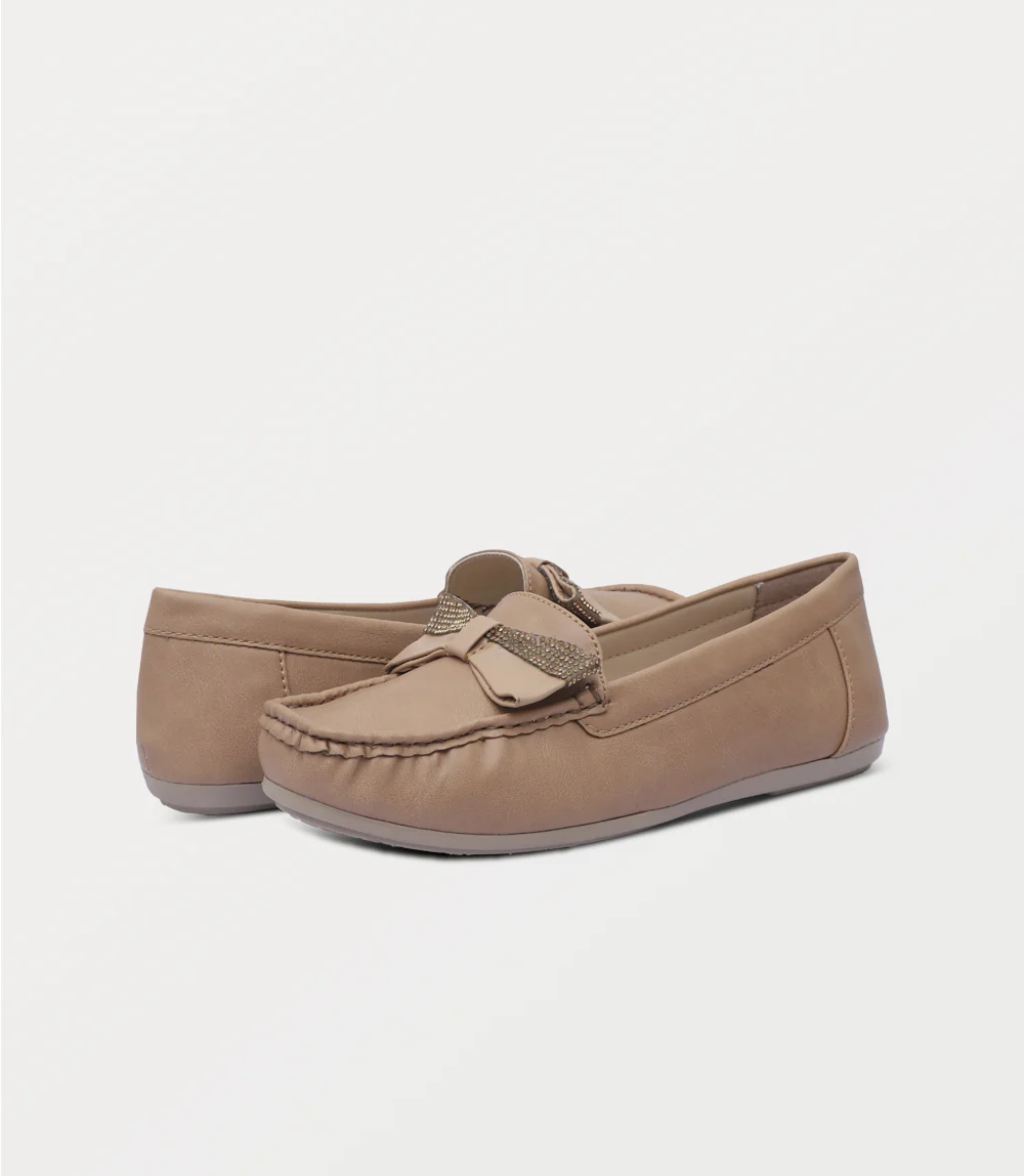 Women Moccasin-BROWN - Image 3