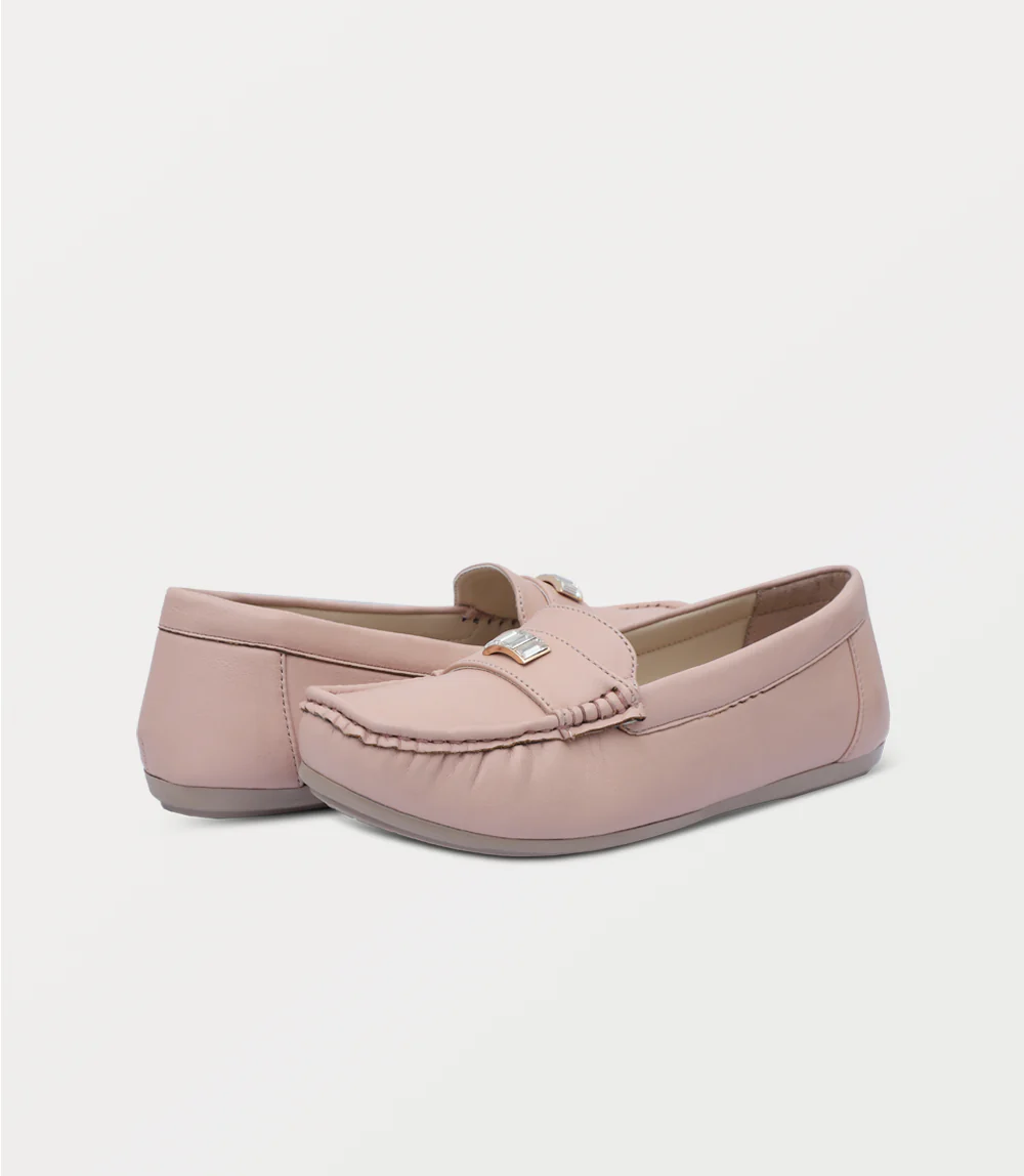 Women Moccasin-BABY PINK - Image 3