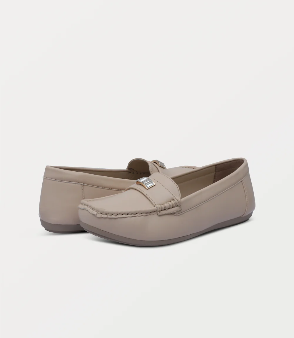 Women Moccasin-CREAM - Image 3