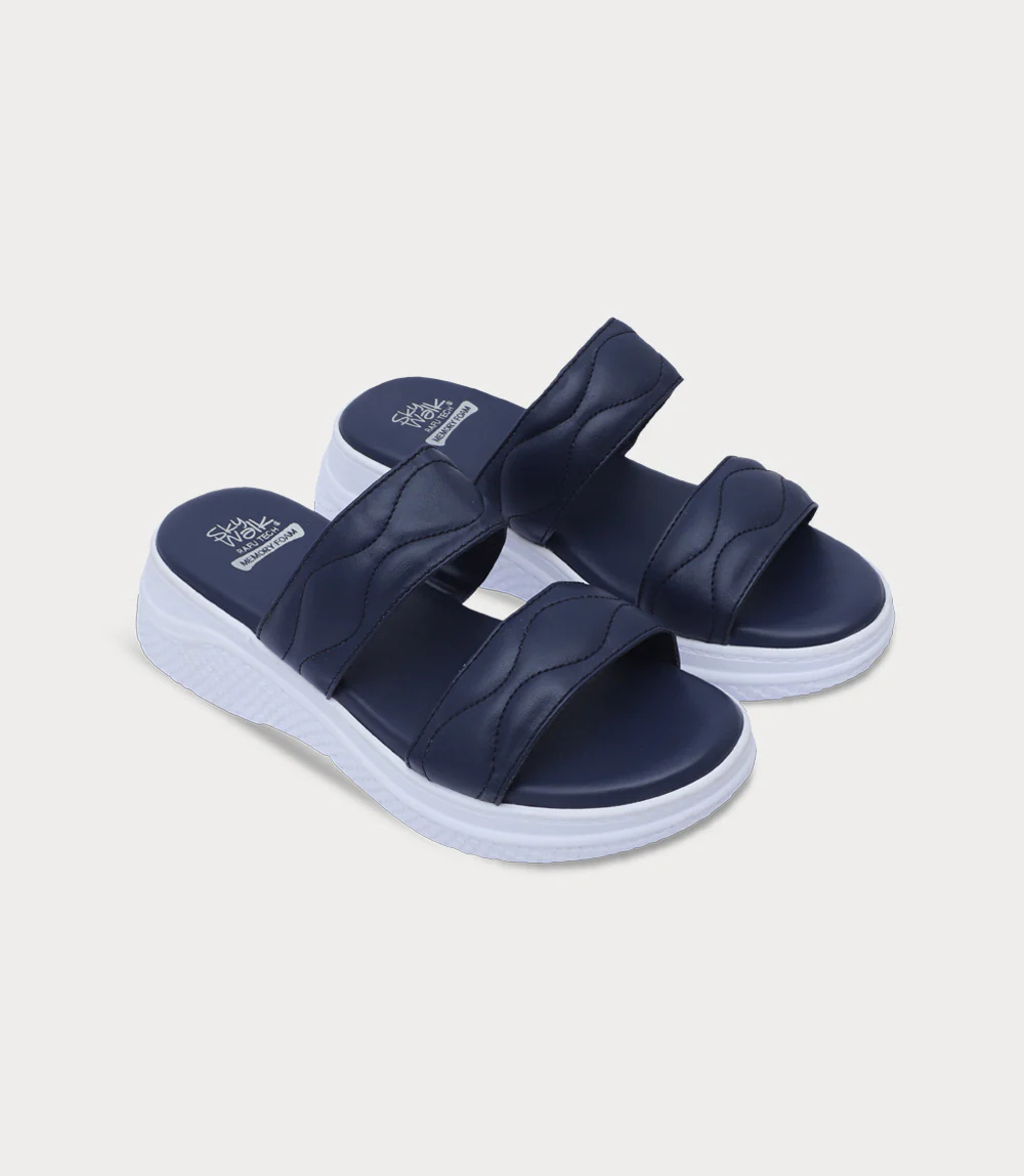 Women Comfort Slipper-NAVY - Image 2