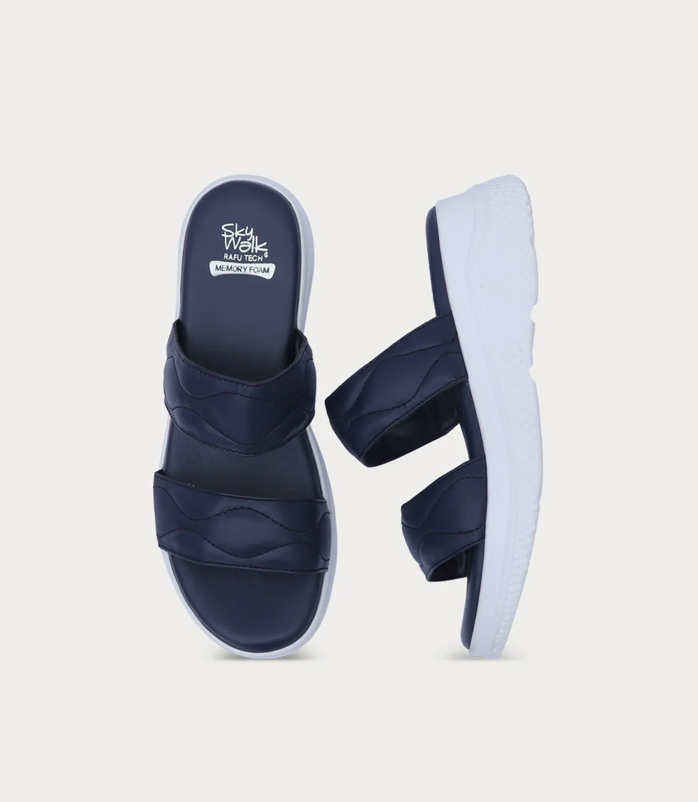 Women Comfort Slipper-NAVY - Image 4