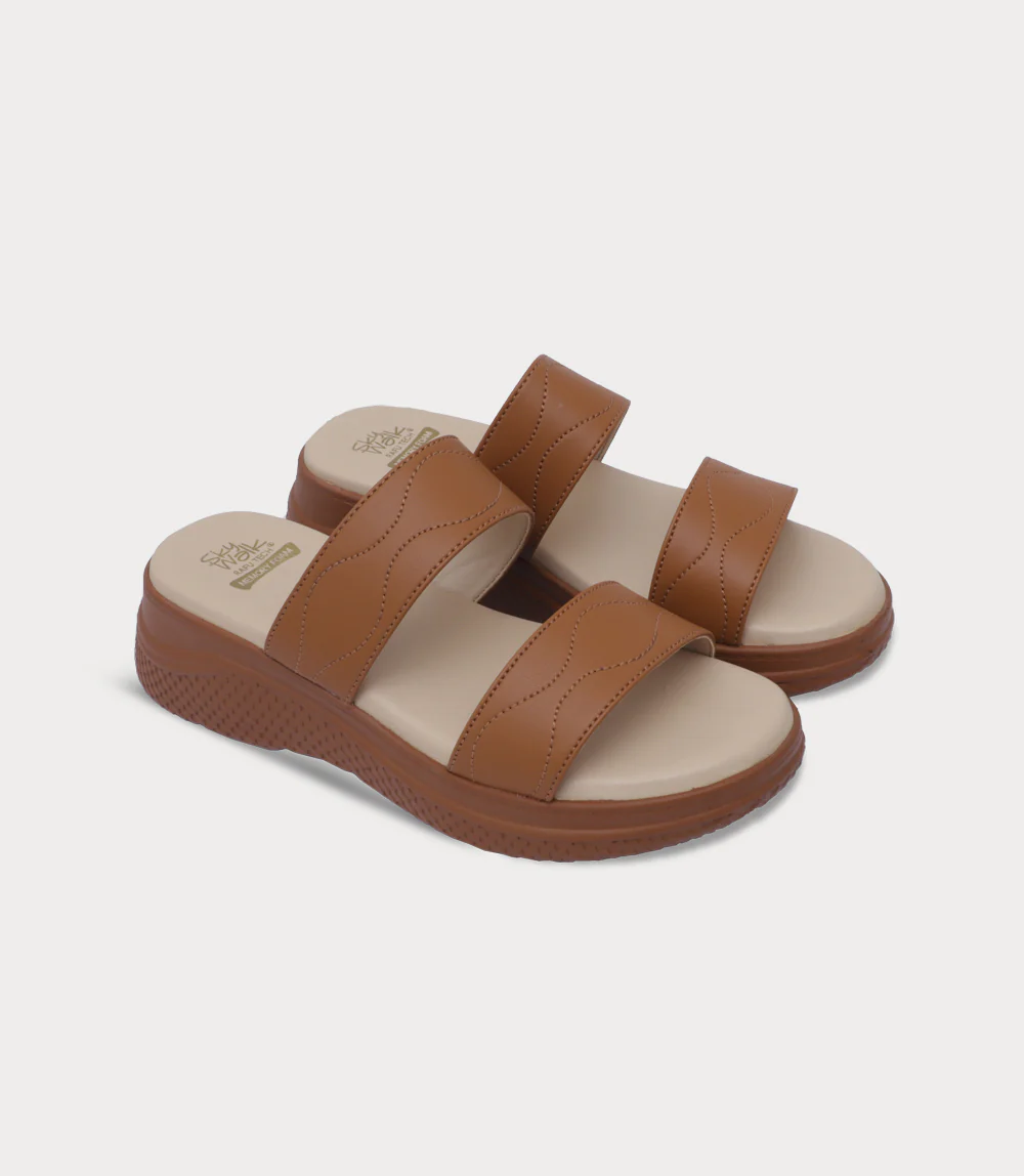 Women Comfort Slipper-TAN - Image 2