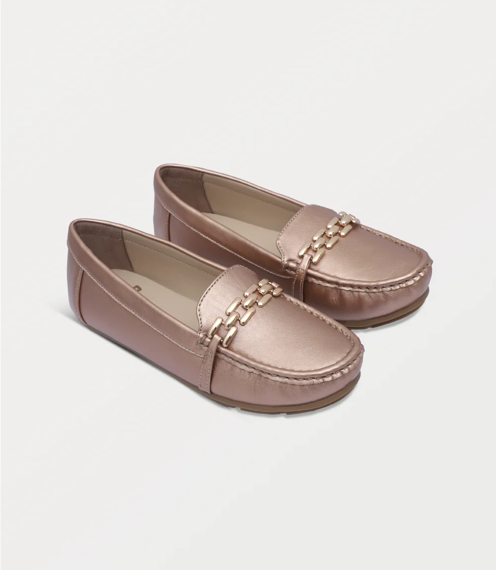 Women Moccasin-PEACH - Image 2