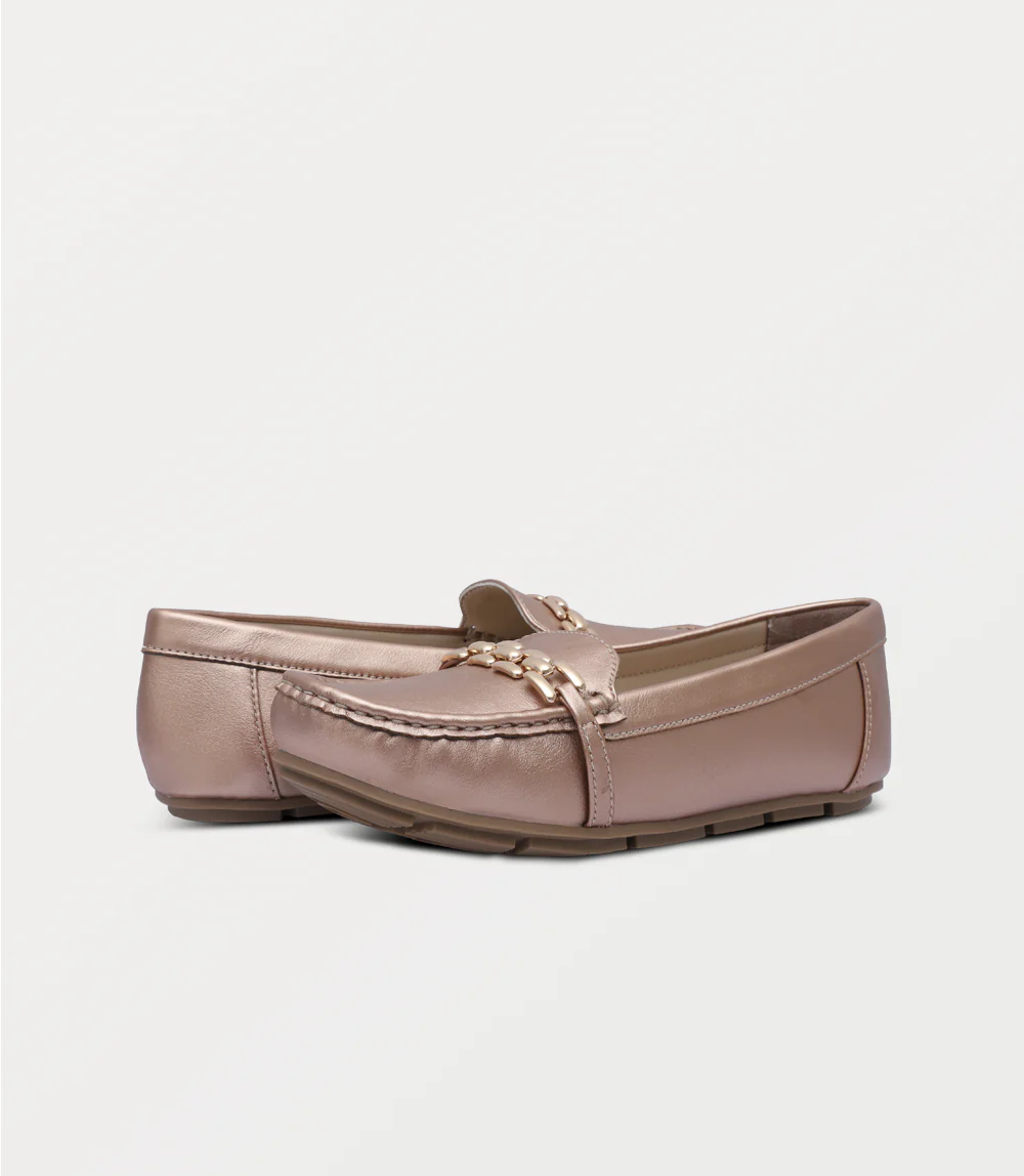 Women Moccasin-PEACH - Image 3