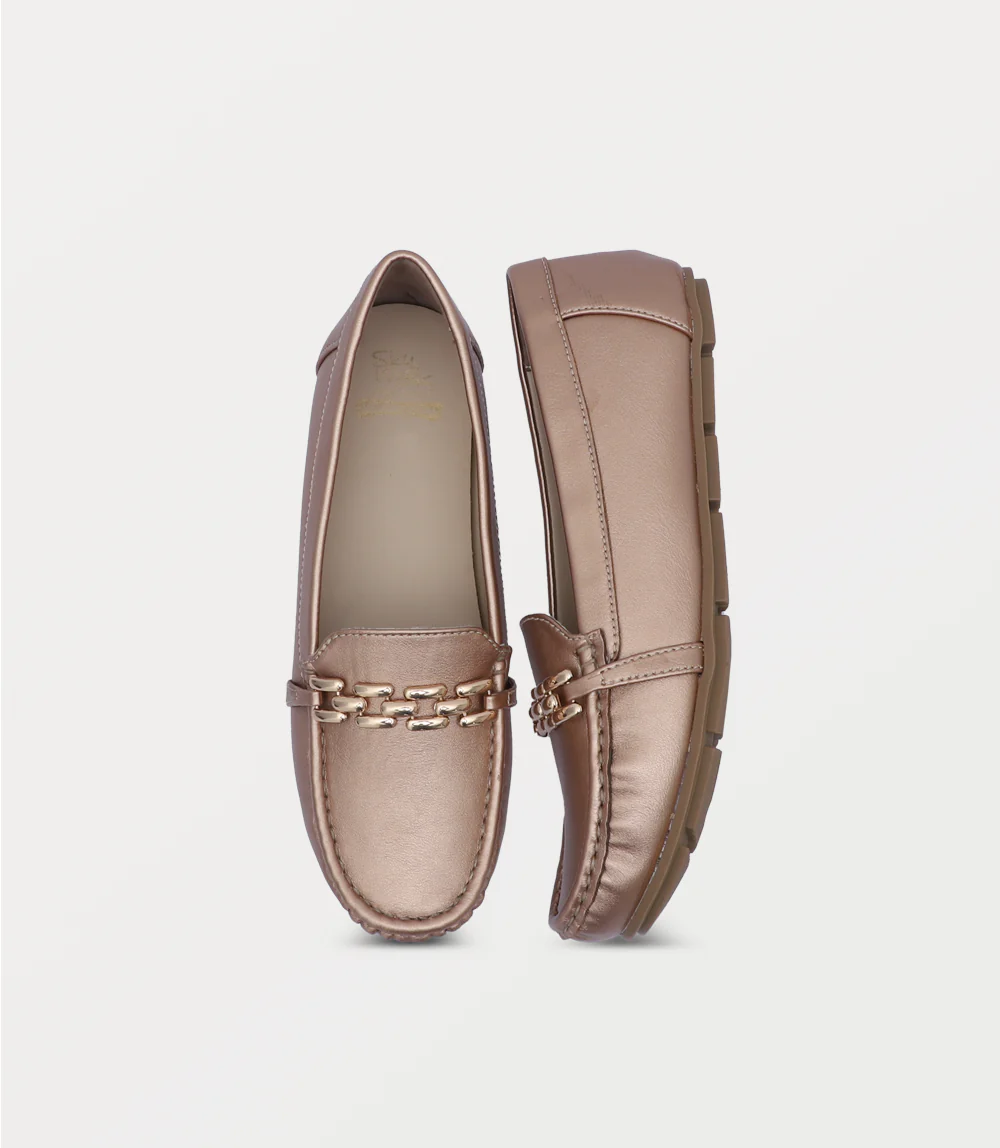 Women Moccasin-PEACH - Image 4