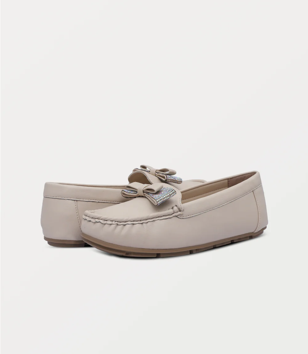 Women Moccasin-BEIGE - Image 3