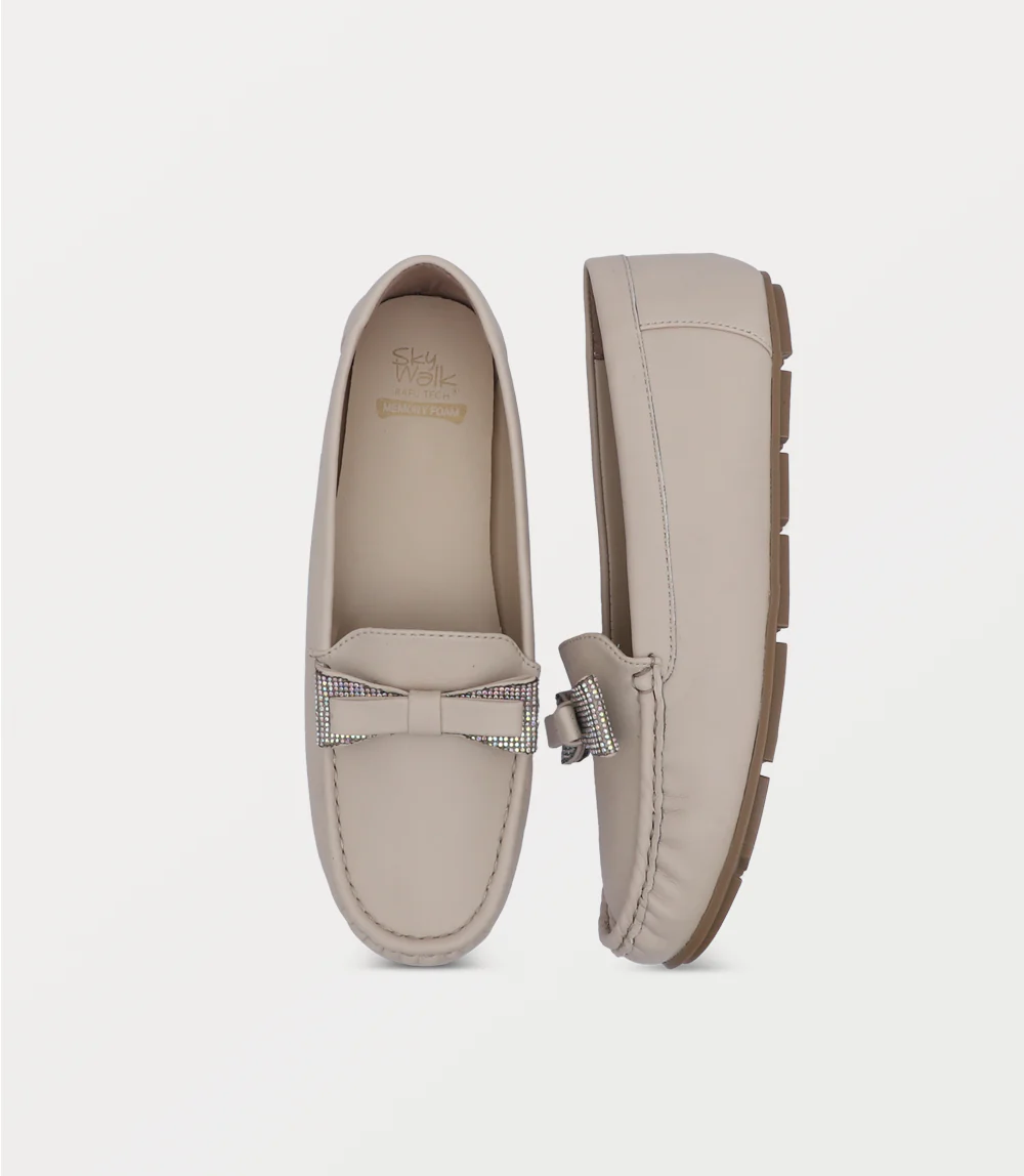 Women Moccasin-BEIGE - Image 4