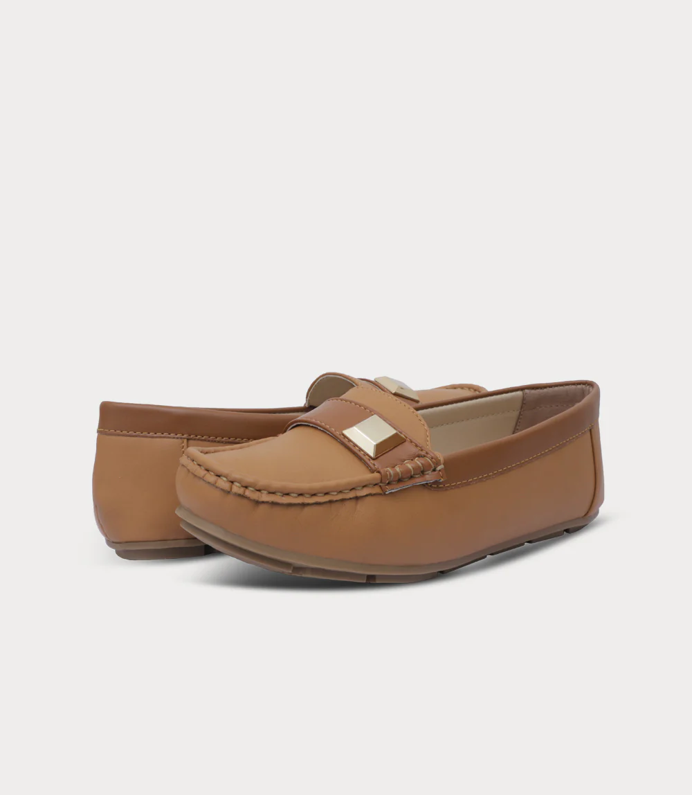 Women Moccasin-MUSTARD - Image 3