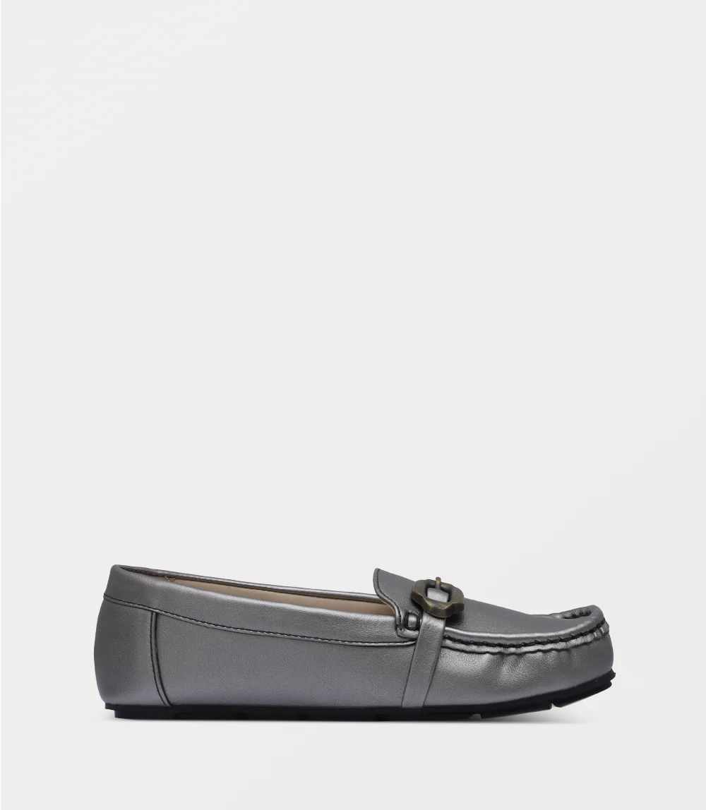 Women Moccasin-PEWTER