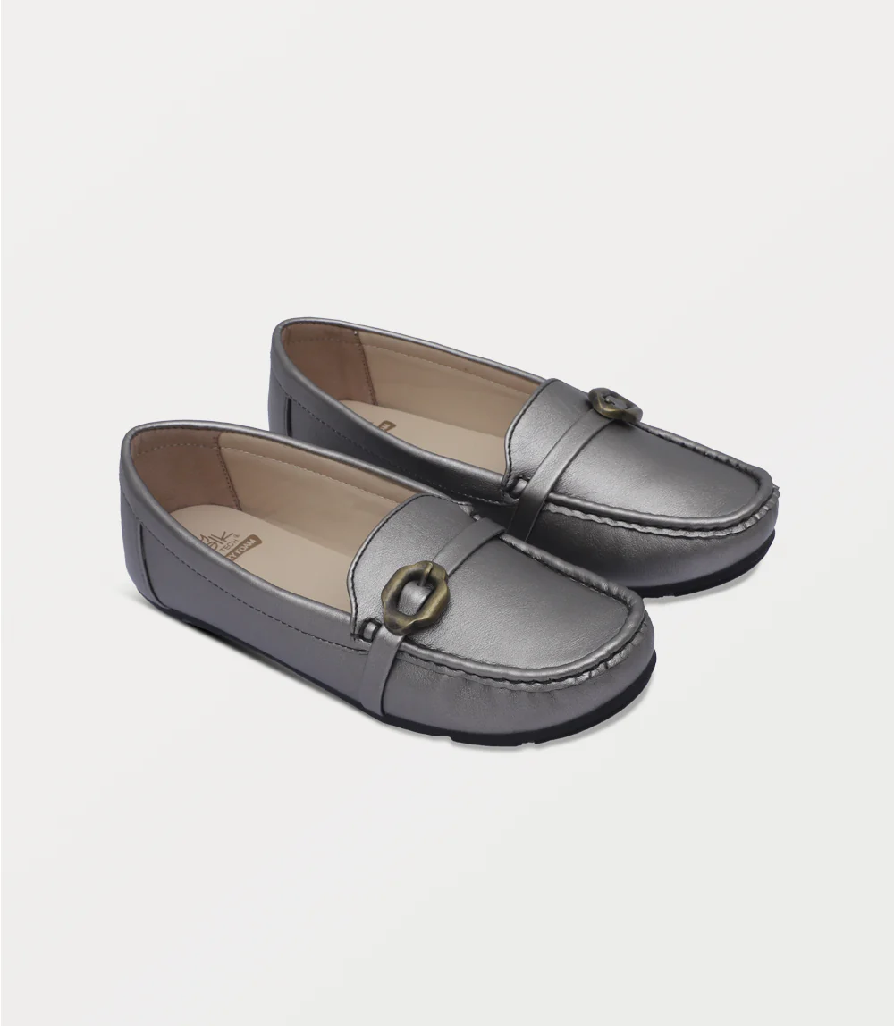 Women Moccasin-PEWTER - Image 2