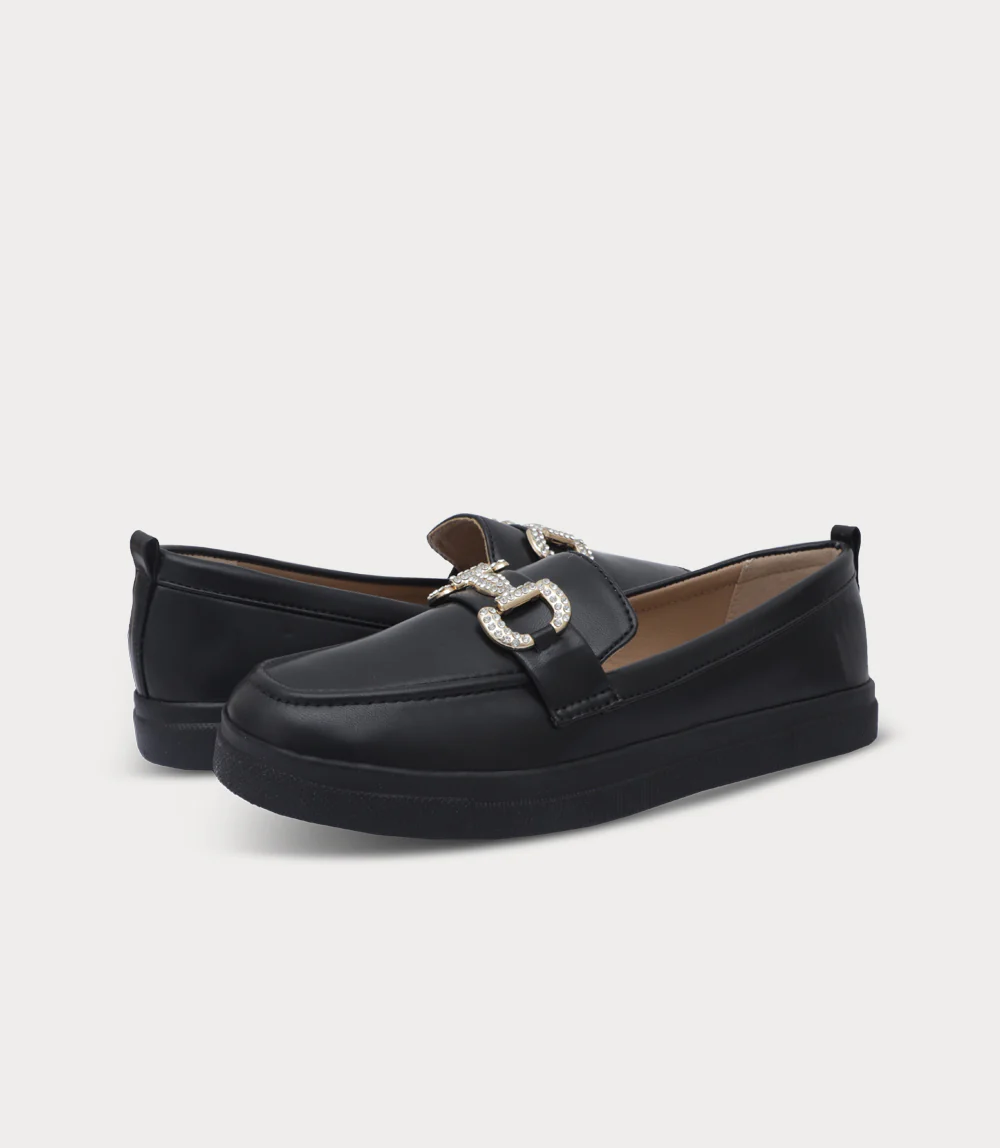 Women Moccasin-BLACK - Image 3