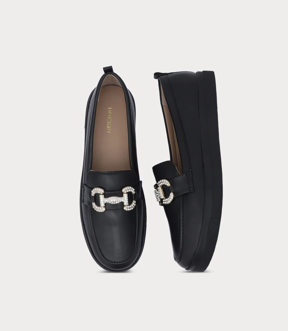 Women Moccasin-BLACK - Image 4