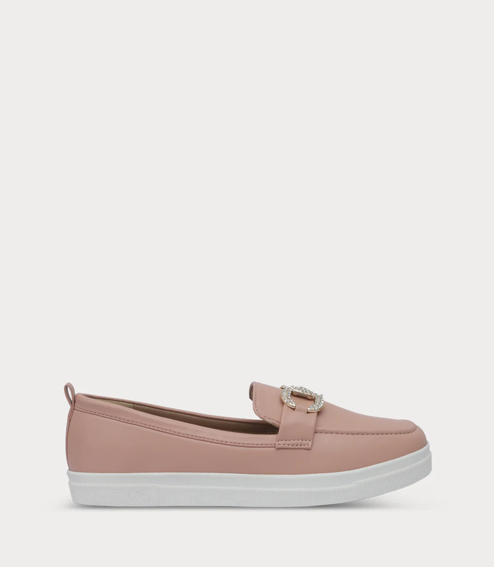 Women Moccasin-TEA PINK