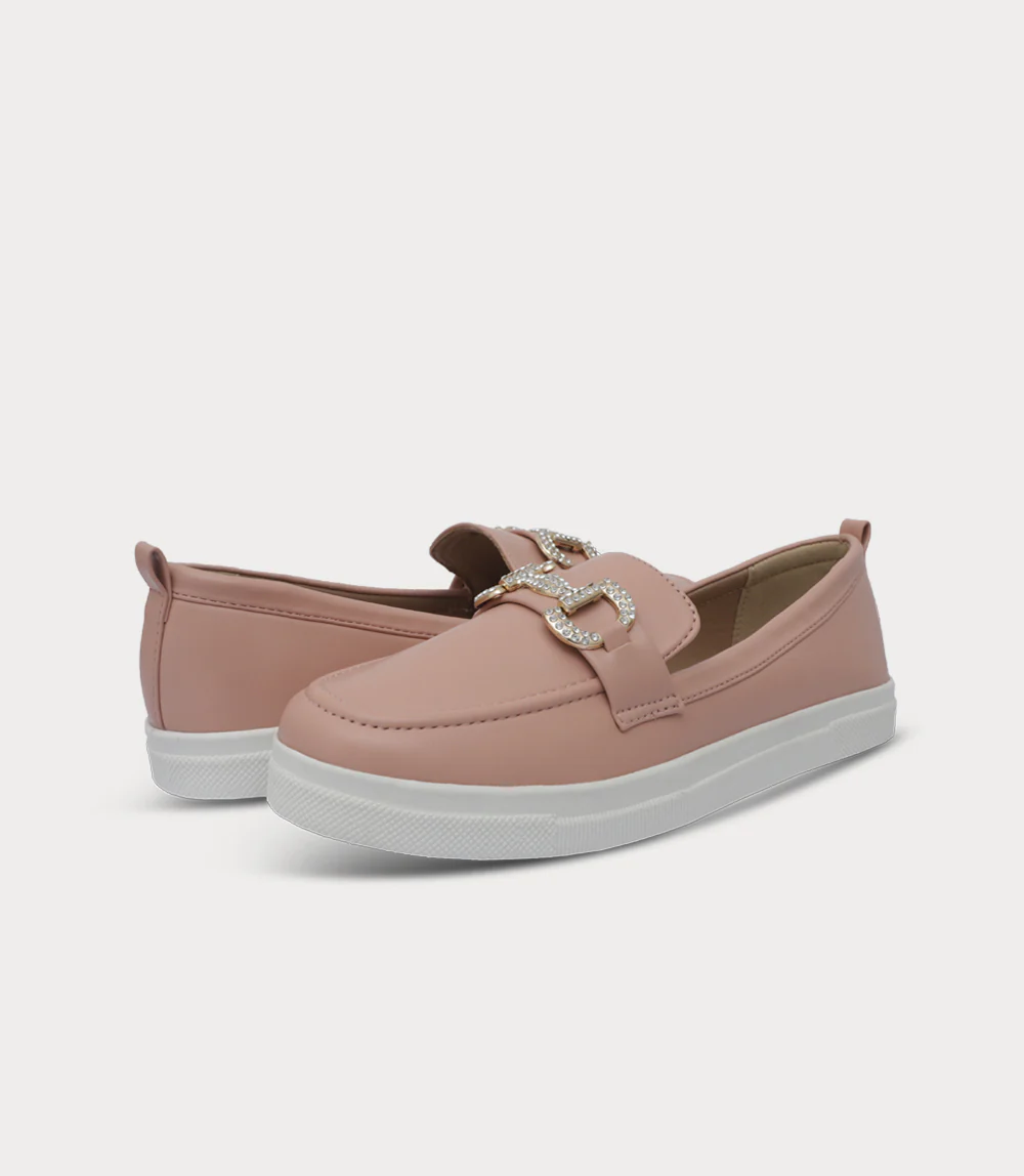 Women Moccasin-TEA PINK - Image 3